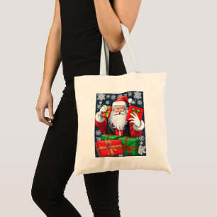 Tote Bag Le Père Noël livre des présents