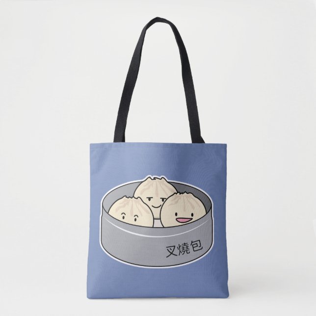 Tote Bag Le petit déjeuner chinois de dim sum de petit pain (Devant)