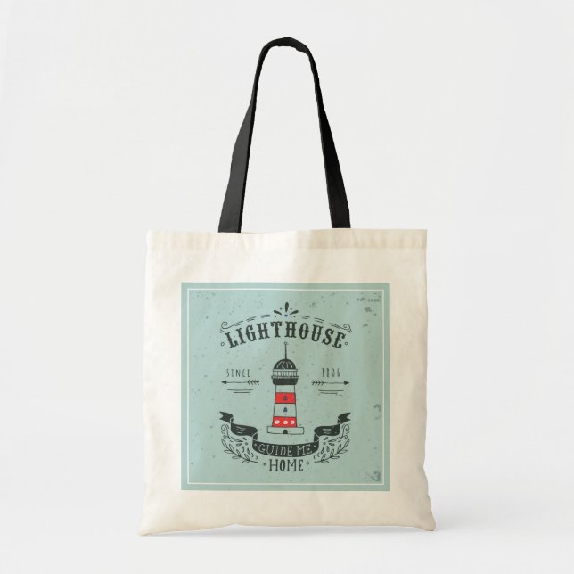 Tote Bag Le phare me guident l'affiche à la maison (Devant)