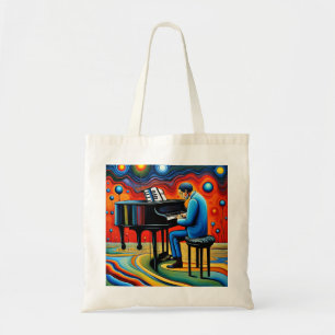 Tote Bag Le Piano Player