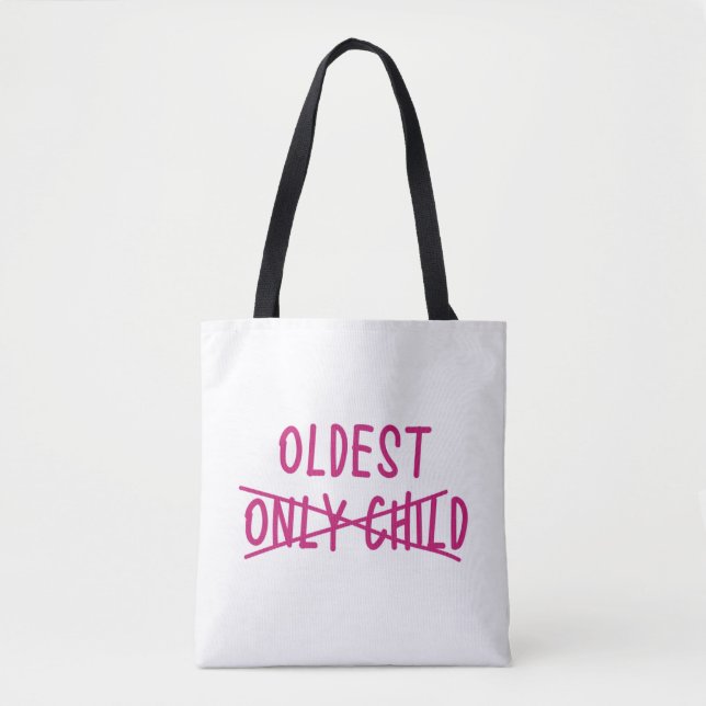 Tote Bag Le plus âgé avec un seul enfant traversé (Devant)