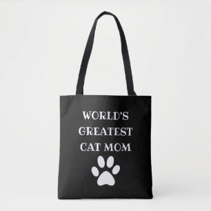 Tote Bag Le plus grand chat du monde personnalisé Maman Tex