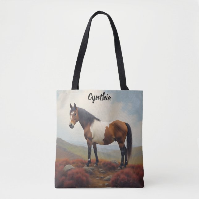 Tote Bag Le ponton sur une mare (Devant)