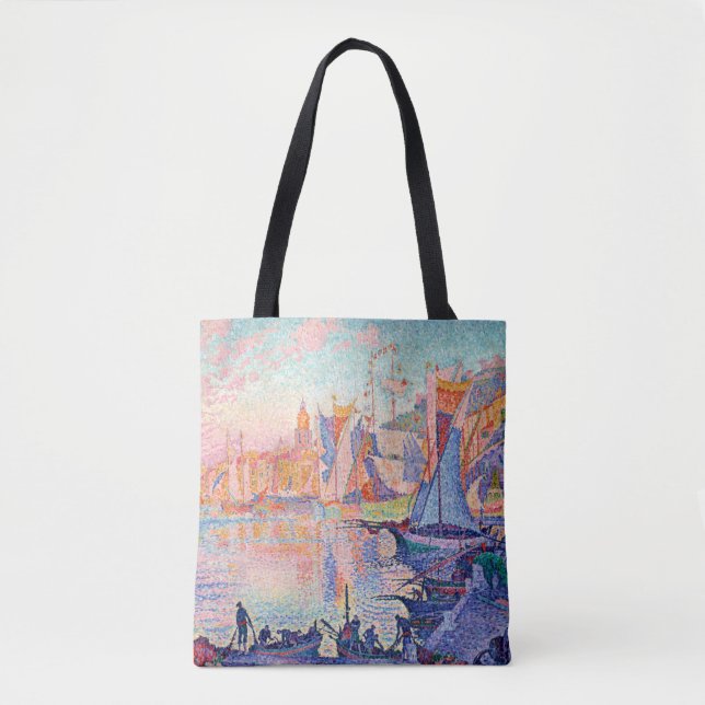 Tote Bag Le Port de Saint-Tropez, Signac (Devant)