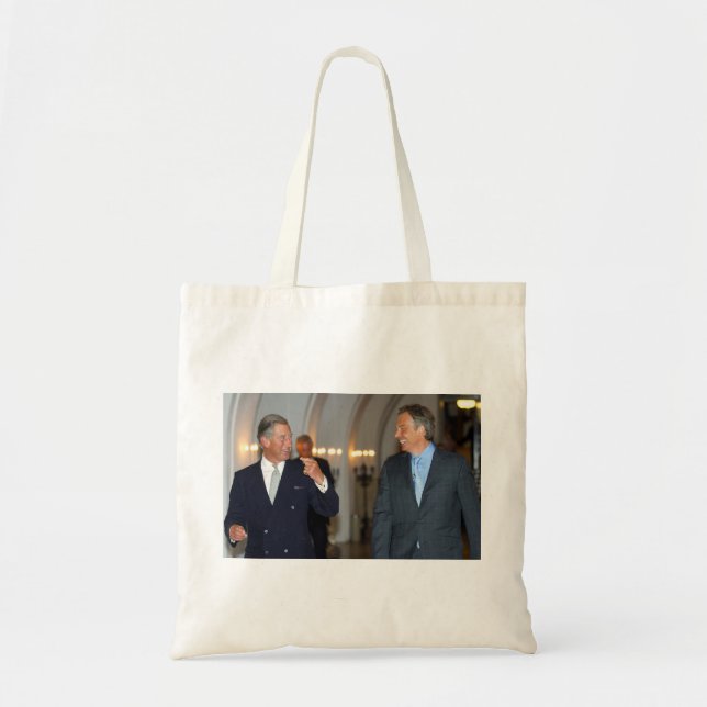 Tote Bag Le Prince Charles et le Premier ministre Tony Blai (Devant)