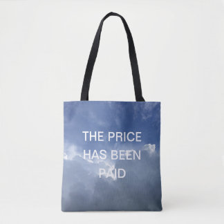 Tote Bag Le Prix A Été Payé Inspirationnel Christian