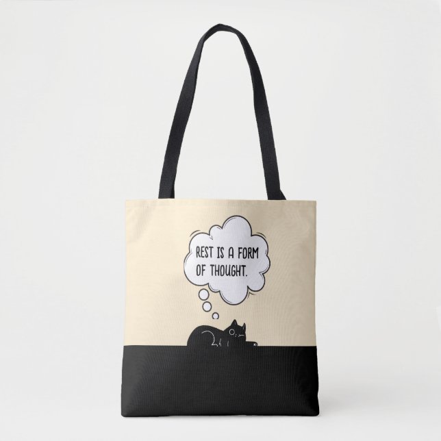 Tote Bag Le repos est une forme de pensée (Devant)