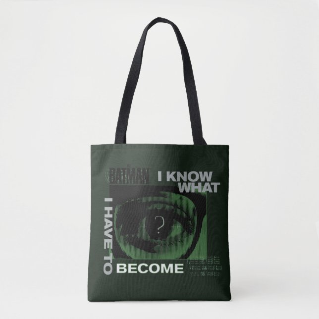 Tote Bag Le Riddler "Je Sais Ce Que Je Dois Devenir" (Devant)