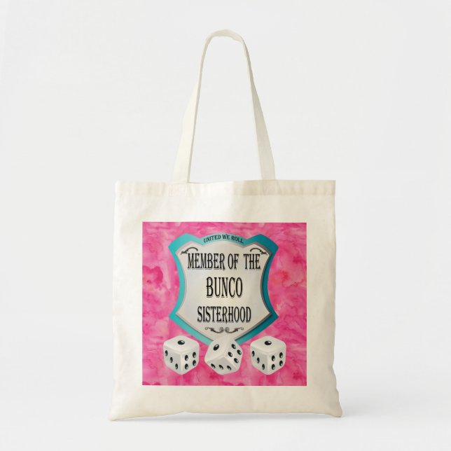 Tote Bag Le rose chanceux de matrices nous a unis roulent (Devant)