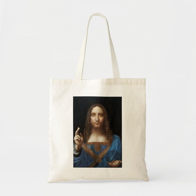 Tote Bag Le Salvator Mundi de Léonard de Vinci (Devant)