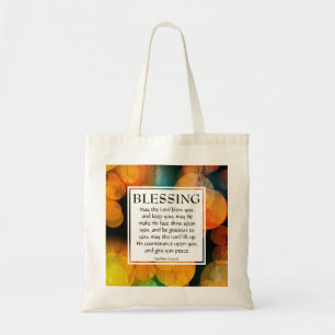 Tote Bag LE SEIGNEUR VOUS BLESSE Numéros 6:24-26 Monogramme