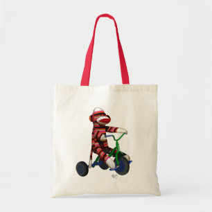 Tote Bag Le singe de queue sur le vélo
