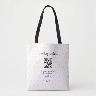 Tote Bag Le site web mariage scanner code QR pour les détai