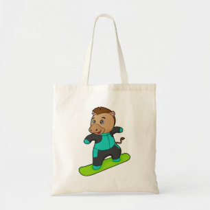 Tote Bag Le snowboarder de Horse