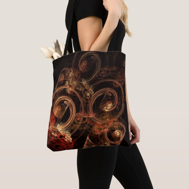 Tote Bag Le son de la musique Art Abstrait (De près)