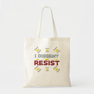 Tote Bag Le soutien suprême notoire du RBG Je résiste à la
