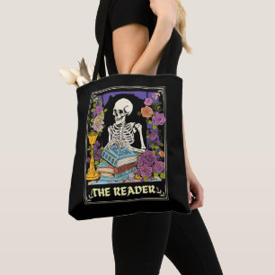 Tote Bag Le squelette de la carte Tarot Reader