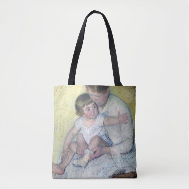 Tote Bag Le Stocking, Mary Cassatt (Devant)