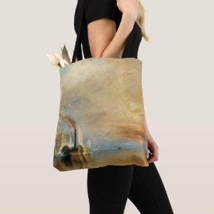 Tote Bag Le Temeraire par Joseph Turner, Art maritime