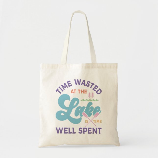 Tote Bag Le Temps Au Lac Est Bien Passé (Devant)