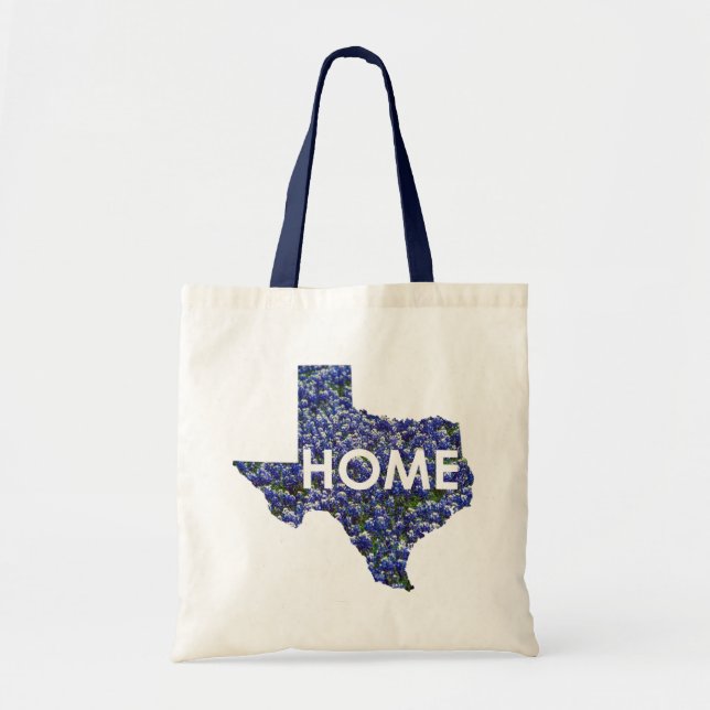 Tote Bag Le Texas est le bluebonnet à la maison fourre-tout (Devant)