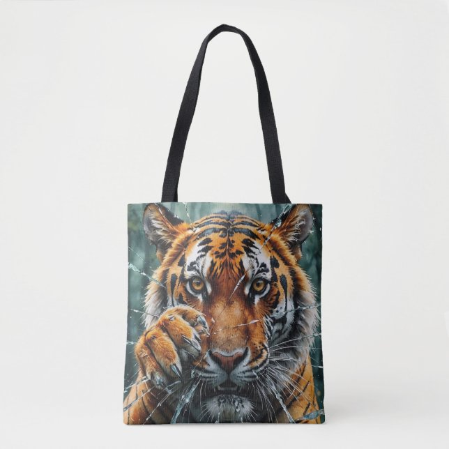 Tote Bag Le tigre traverse (Devant)