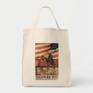 Tote Bag Le travail d'équipe gagne