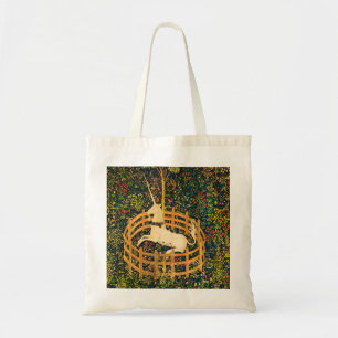 Tote Bag Le Unicorn repose dans un jardin (Tapisseries Unic