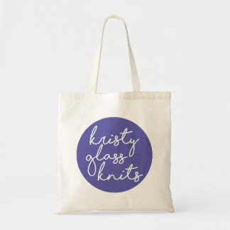 Tote Bag Le verre de Kristy tricote Fourre-tout - pourpre