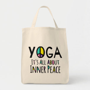Tote Bag Le yoga, c'est la paix intérieure