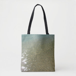 Tote Bag L'eau sur la plage I Photographie Abstraite de la