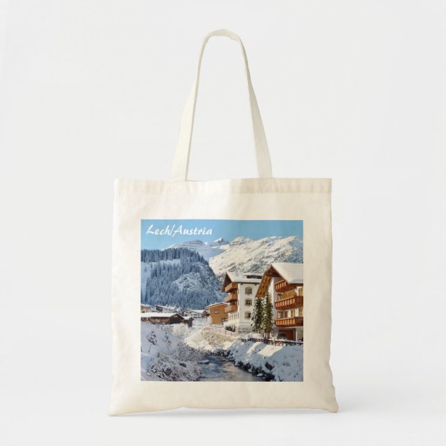 Tote Bag Lech am Arlberg en Autriche Souvenir photo (Devant)