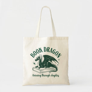 Tote Bag Lecteur de fantasy de dragon de livre branché