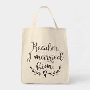 Tote Bag Lecteur de Jane Eyre je l'ai épousé