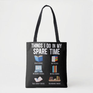 Tote Bag Lecteur de ver de livre amusant Lover Humour livre