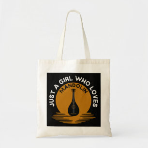 Tote Bag Lecteur Mandolin juste une fille qui aime Bluegr