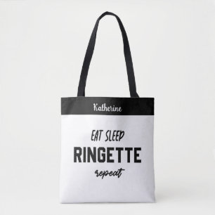 Tote Bag Lecteur Ringette Répéter la sonnette de veille per