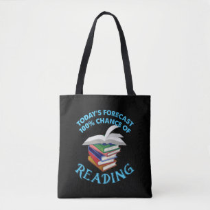 Tote Bag Lecture amusante - 100% Chance de lecture
