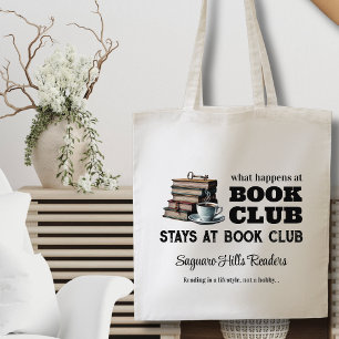 Tote Bag Lecture Livre Club Nom Livre Lover Drôle Écrivain