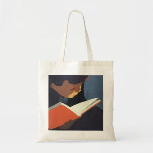 Tote Bag Lecture vintage d'un livre à partir de la biblioth