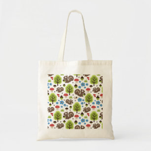 Tote Bag L'écureuil dans le Motif de la forêt de chênes