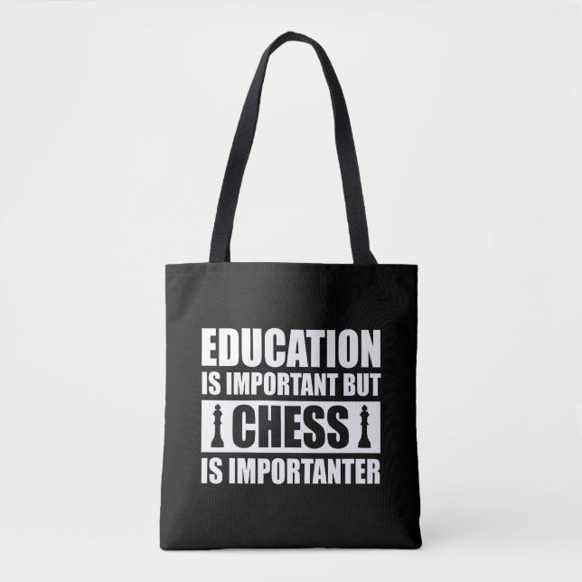 Tote Bag L'Éducation Est Importante, Mais Les Échecs Sont I (Devant)