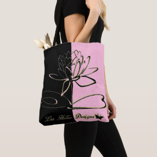 Tote Bag Lee Hiller Conçoit des Accents Noir Rose Or