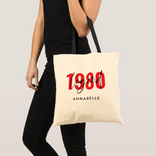Tote Bag Légende de l'année d'anniversaire Moderne typograp