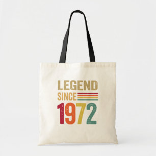 Tote Bag Légende des Cadeaux de 50 ans depuis 1972 - 50èm