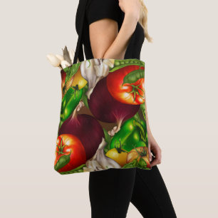 Tote Bag Légumes et Herbes Marché de producteurs de produit