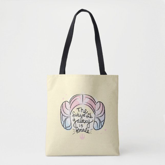 Tote Bag Leia : L'avenir de la galaxie est féminin (Devant)