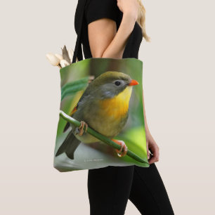 Tote Bag Leiothrix coloré / Pekin Robin Songbird