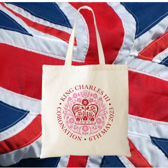 Tote Bag L'emblème du couronnement du roi Charles 2023 (Créateur téléchargé)
