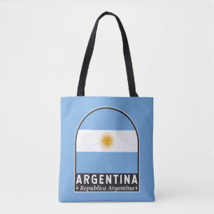Tote Bag L'emblème du drapeau argentin est Vintage